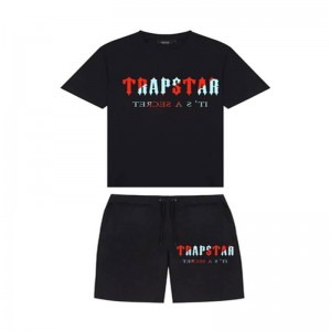 Trapstar Chenille Decoded Set メンズ ショートパンツ 黒 | Japan OS58-078