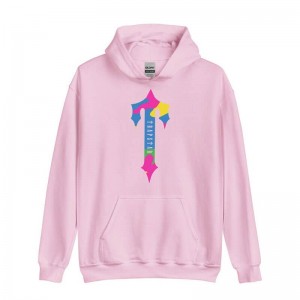 Trapstar Colorful Logo Rainbow メンズ パーカー ピンク | Japan NI46-017