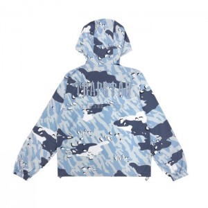 Trapstar Decoded Camo Windbreaker メンズ 上着 青 迷彩 | Japan EL36-537