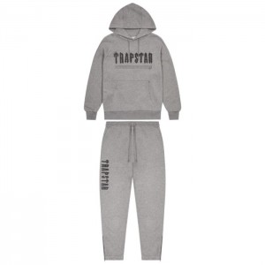 Trapstar Decoded Chenille 2.0 Hoodie メンズ トラックスーツ グレー | Japan WQ46-644