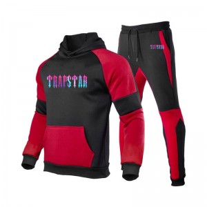 Trapstar Fleece Causal 運動 メンズ トラックスーツ 赤 | Japan NB79-208