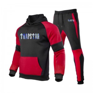 Trapstar Fleece Causal 運動 メンズ トラックスーツ 赤 | Japan YB03-441