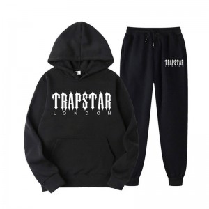 Trapstar Fleece London Shining メンズ トラックスーツ 黒 | Japan NS46-721