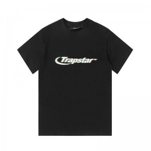 Trapstar Ghost Letter Logo Print メンズ Tシャツ 黒 | Japan EK99-754