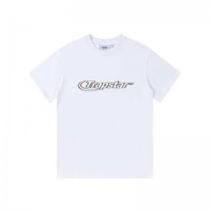 Trapstar Ghost Letter Logo Print メンズ Tシャツ 白 | Japan XR69-617