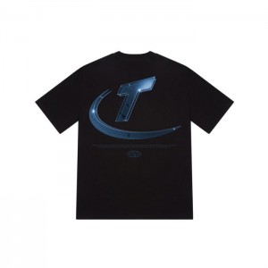 Trapstar Hyperdrive High Density Tee メンズ Tシャツ 黒 | Japan NR09-294