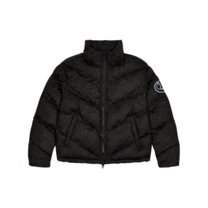 Trapstar Hyperdrive Sleeve Puffer メンズ 上着 黒 迷彩 | Japan WY05-728