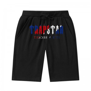 Trapstar Irongate Arch Chenille メンズ ショートパンツ 黒 | Japan BG68-543