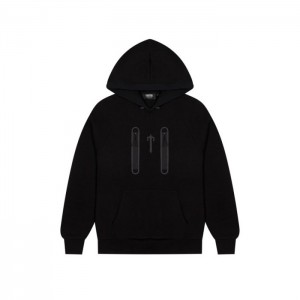 Trapstar Irongate T Trap Fleece メンズ パーカー 黒 | Japan TR20-679