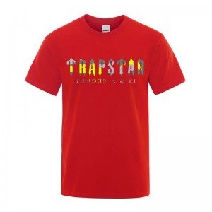 Trapstar Its a Secret Dave メンズ Tシャツ 赤 | Japan JE90-367