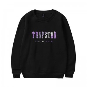 Trapstar It's a Secret Shining Galaxy メンズ スウェットシャツ 黒 | Japan NG77-249