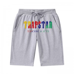 Trapstar It's a Secret Shinning Galaxy メンズ ショートパンツ グレー | Japan HQ52-931