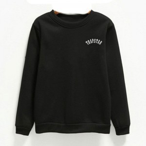 Trapstar Logo メンズ スウェットシャツ 黒 | Japan AN38-572