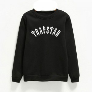 Trapstar Logo メンズ スウェットシャツ 黒 | Japan YG75-527