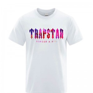 Trapstar London Sunset It's a Secret メンズ Tシャツ 白 | Japan MK50-444