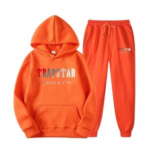 Trapstar Orange It's A Secret Set メンズ トラックスーツ オレンジ | Japan EB23-916