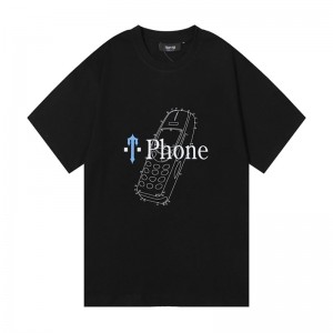 Trapstar Paint Splatter Phone メンズ Tシャツ 黒 | Japan UA57-937