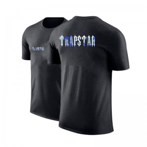 Trapstar Shorts Sleeve Round-Neck メンズ Tシャツ 黒 | Japan NX12-173