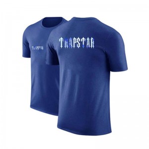 Trapstar Shorts Sleeve Round-Neck メンズ Tシャツ 青 | Japan YL12-754