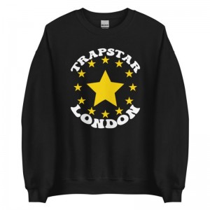 Trapstar Stars London メンズ スウェットシャツ 黒 | Japan ES57-566