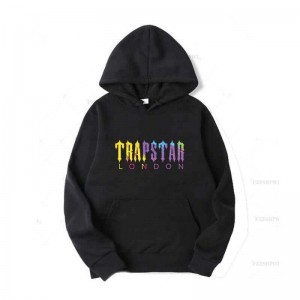 Trapstar Streetwear London Galaxy メンズ パーカー 黒 | Japan FW06-624