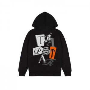 Trapstar TS Script 3D Edition メンズ パーカー 黒 | Japan SP32-907