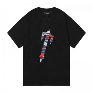 Trapstar Tora T-Logo Dave X メンズ Tシャツ 黒 | Japan BJ70-401