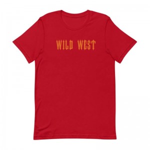 Trapstar Wild West メンズ Tシャツ 赤 | Japan CE61-596