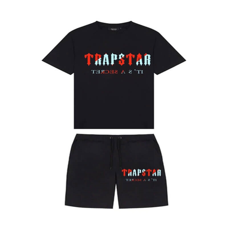 Trapstar Chenille Decoded Set メンズ ショートパンツ 黒 | Japan OS58-078