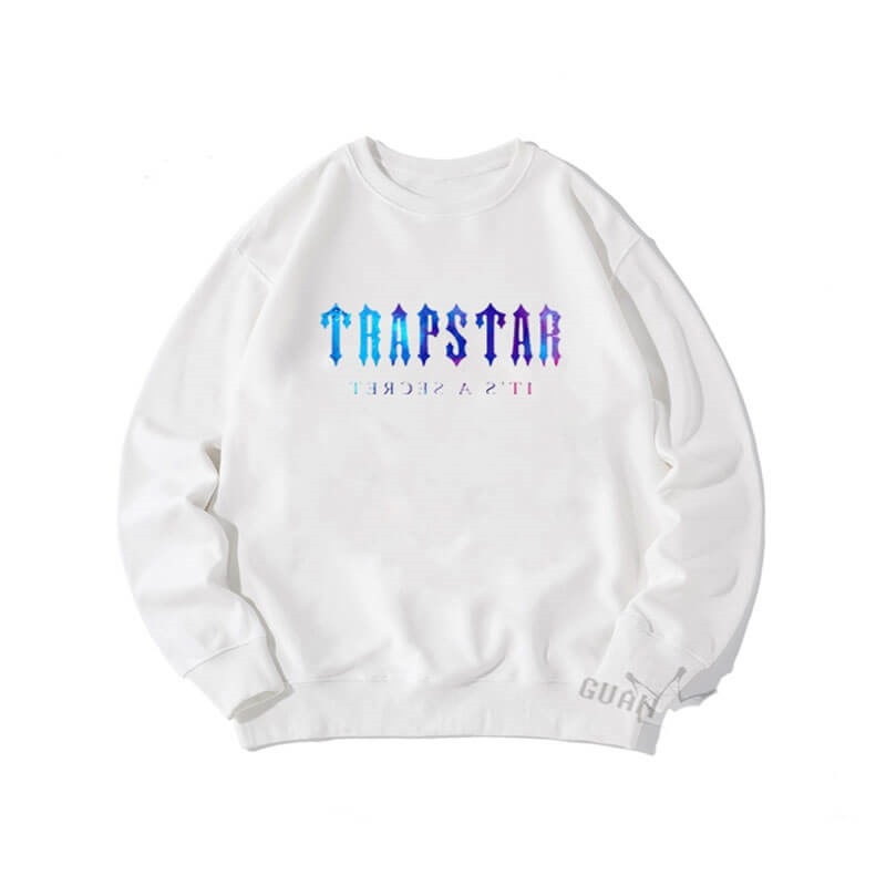 Trapstar Crewneck It\'s a Secret メンズ スウェットシャツ 白 | Japan HU70-014