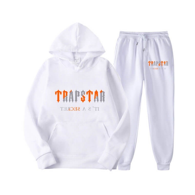 Trapstar Fleece It\'s Secret メンズ トラックスーツ 白 | Japan PX58-434