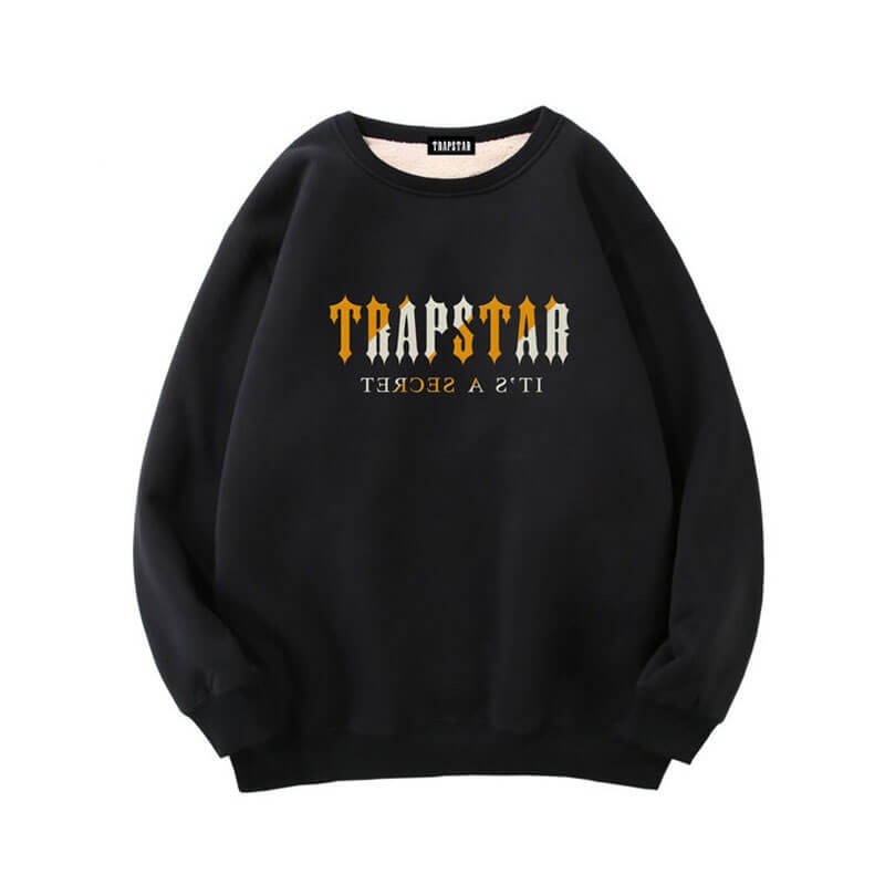 Trapstar Fleece It\'s a Secret メンズ スウェットシャツ 黒 | Japan QY47-862