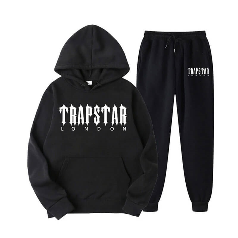 Trapstar Fleece London Shining メンズ トラックスーツ 黒 | Japan NS46-721