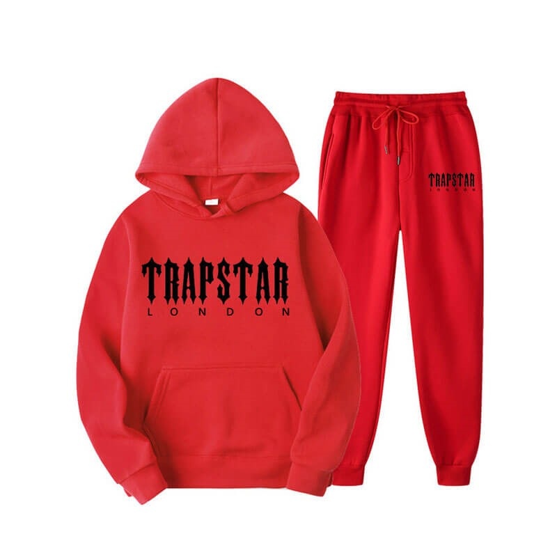 Trapstar Fleece London メンズ トラックスーツ 赤 | Japan MH60-390