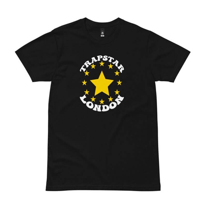 Trapstar Fleece Stars London メンズ Tシャツ 黒 | Japan RR04-302