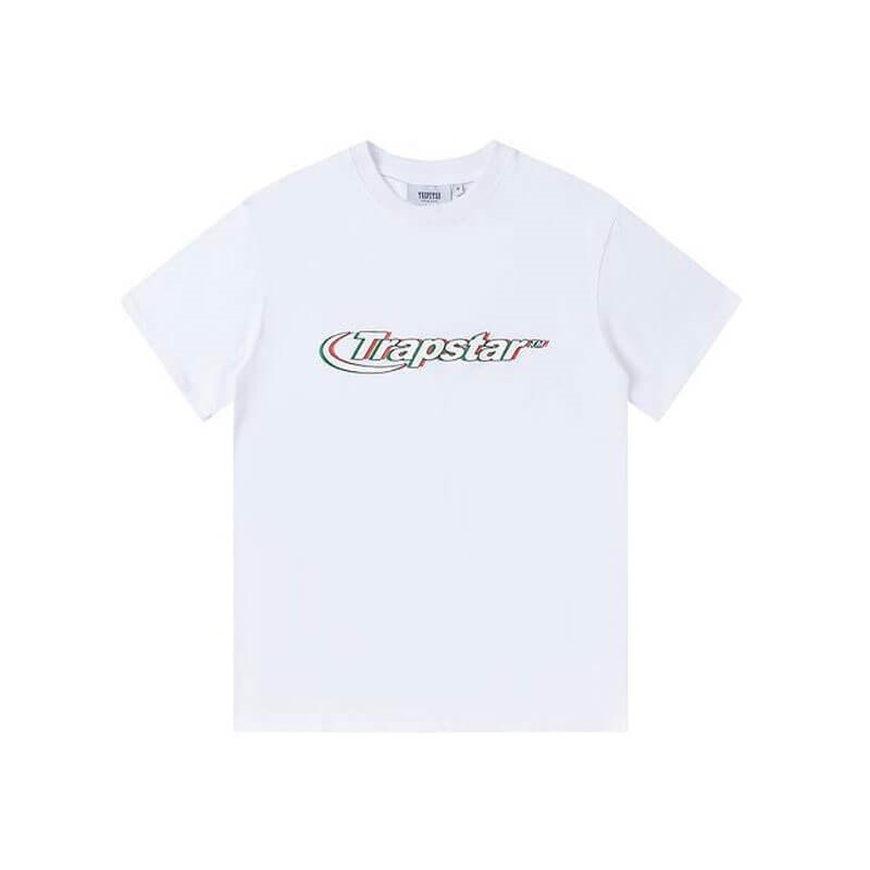 Trapstar Ghost Letter Logo Print メンズ Tシャツ 白 | Japan XR69-617