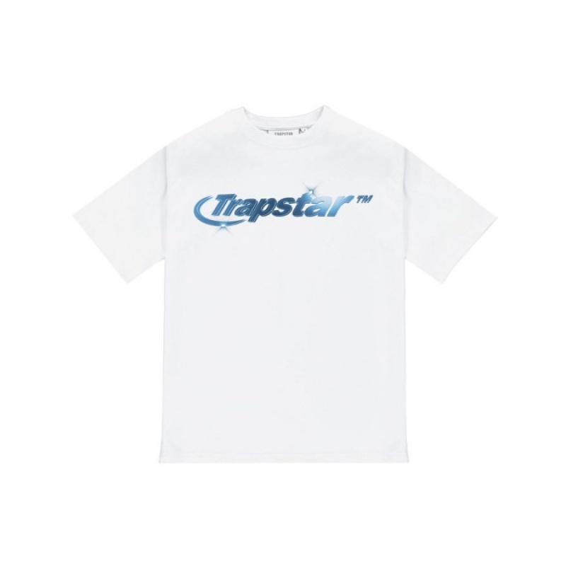 Trapstar Hyperdrive High Density Tee メンズ Tシャツ 白 | Japan TU87-123