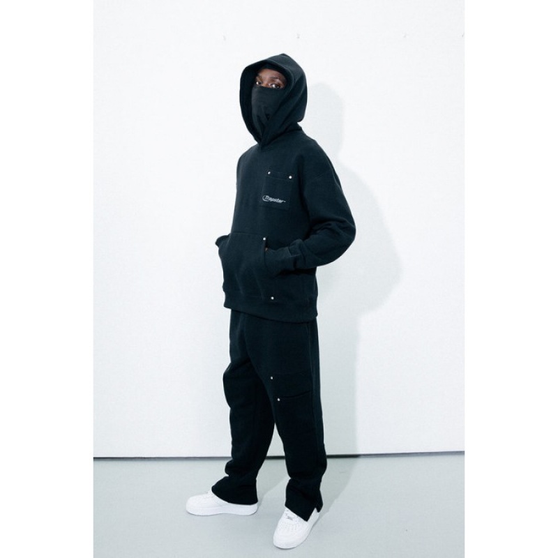 Trapstar Hyperdrive Reinforced Rivet Joggers メンズ パンツ 黒 | Japan JR16-259