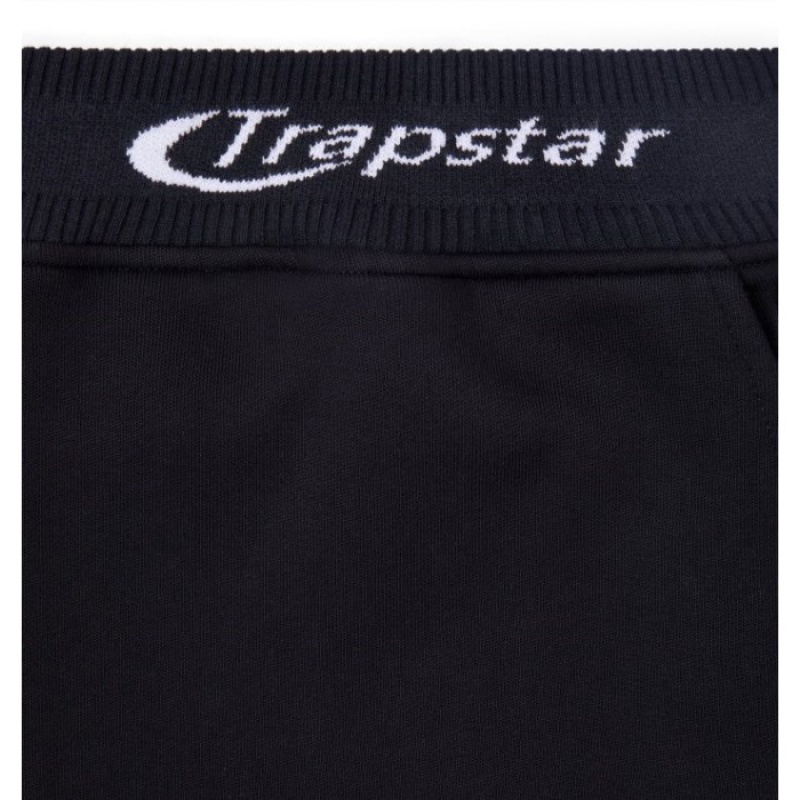 Trapstar Hyperdrive Rib Hoodie Shorts Set メンズ トラックスーツ 黒 | Japan EX89-205