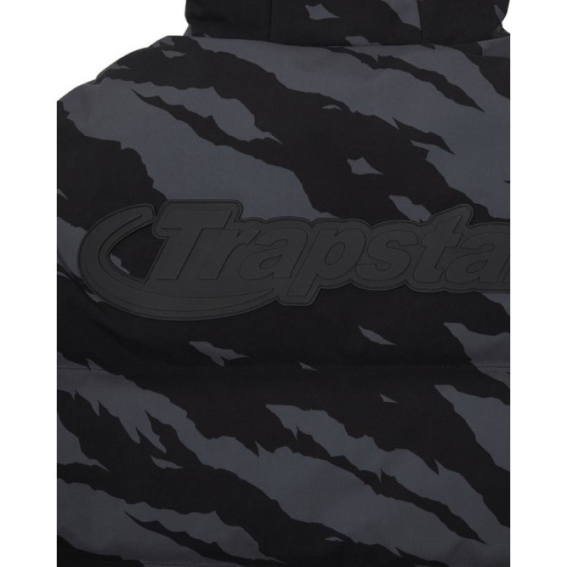 Trapstar Hyperdrive Technical Puffer メンズ 上着 グレー 迷彩 | Japan ME83-247