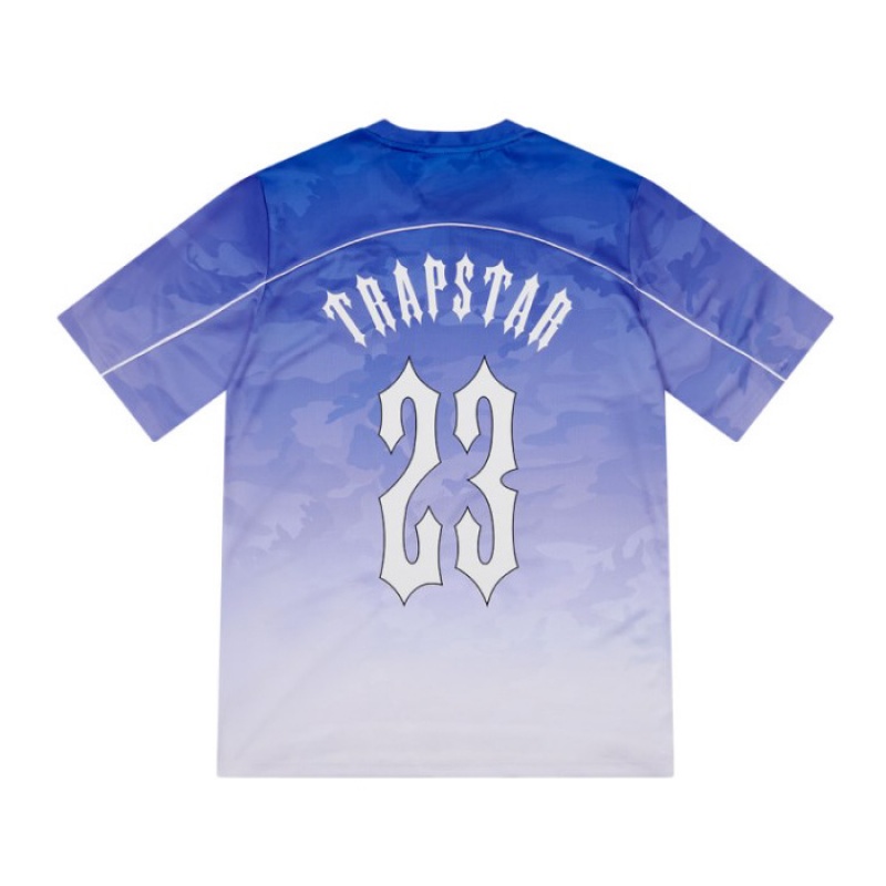 Trapstar Irongate Football Jersey メンズ Tシャツ 青 | Japan ZS46-179