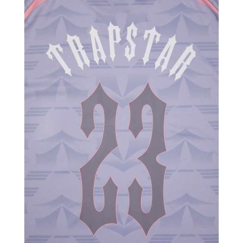 Trapstar Irongate Football Jersey メンズ Tシャツ グレー ピンク | Japan LI47-728