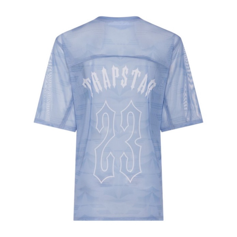 Trapstar Irongate Mesh Football Jersey レディース トップ 青 | Japan YK88-135