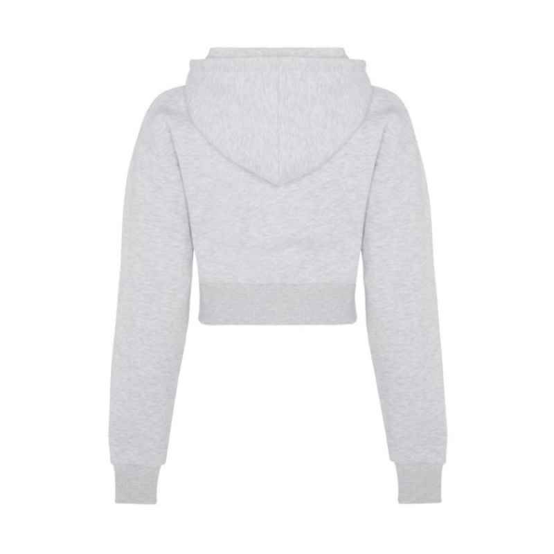 Trapstar Irongate Stud Cropped Hoodie レディース パーカー グレー | Japan DB14-889