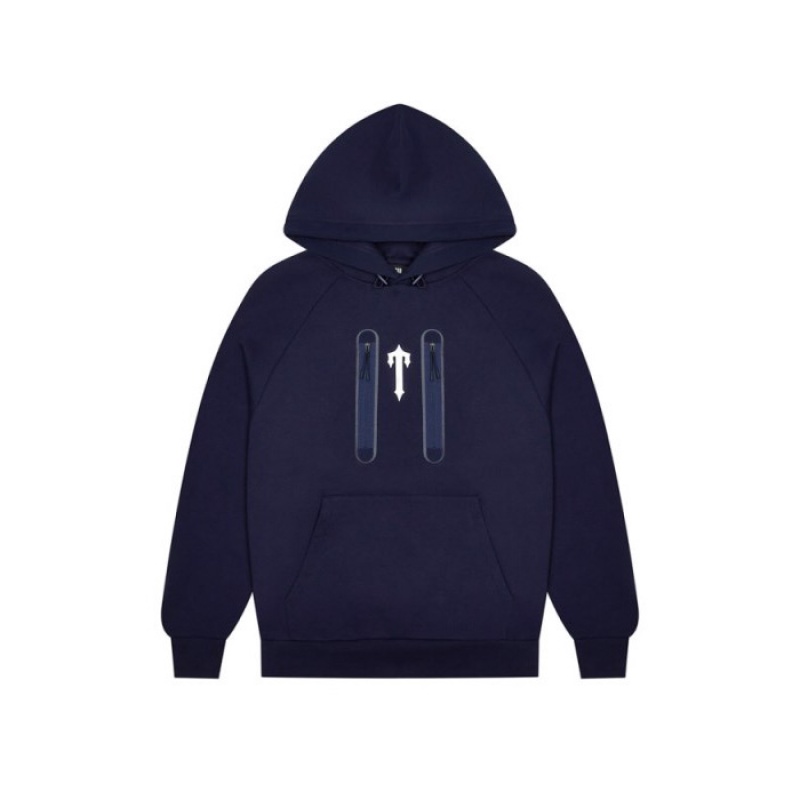 Trapstar Irongate T Trap Fleece メンズ パーカー ネイビー | Japan QE62-141