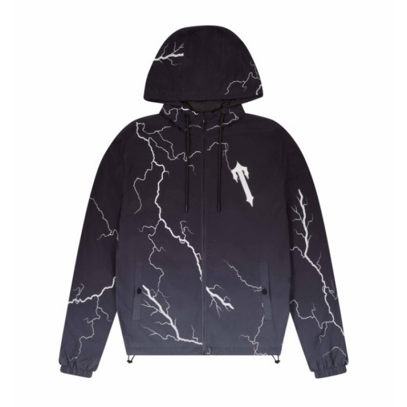 Trapstar Irongate T Windbreaker メンズ 上着 黒 | Japan KW97-282