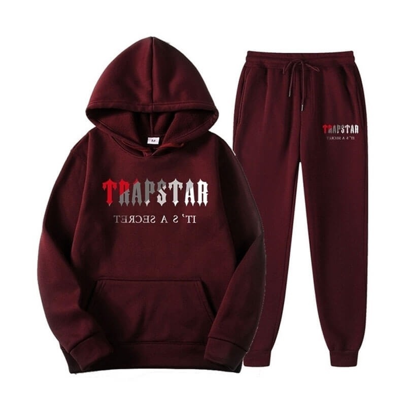 Trapstar It\'s A Secret Set Win メンズ トラックスーツ ボルドー 赤 | Japan UA75-887