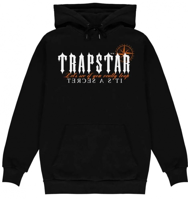 Trapstar It\'s a Secret Funny メンズ パーカー 黒 | Japan VE43-143