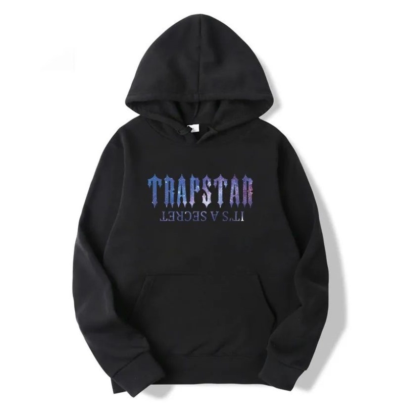 Trapstar It\'s a Secret Galaxy メンズ パーカー 黒 | Japan WD03-047