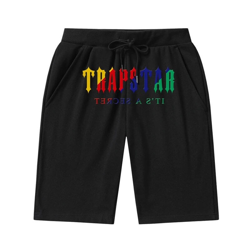 Trapstar It\'s a Secret Shinning Galaxy メンズ ショートパンツ 黒 | Japan BE24-998